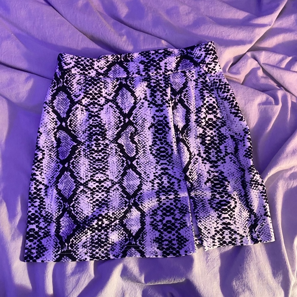 shein snakeskin miniskirt